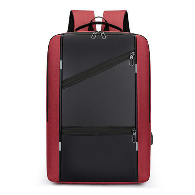 Male Customized Color Laptop Backpack with Anti-theft Design and USB Charging Port