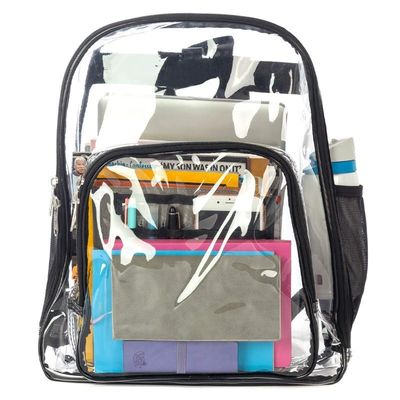 Customized Heavy Duty Transparent PVC School Backpack Bag for Transparent School Bag