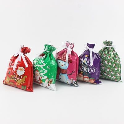 Recycled Materials Custom Digital Printing Foil Plastic Christmas Gift Packaging Bags