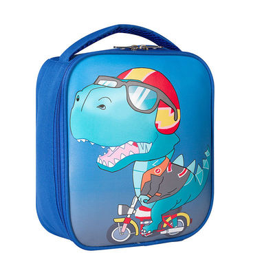 Customized Color Cartoon Dinosaur Space Insulated Kids Lunch Box Bag with Insulation