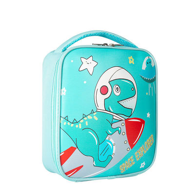 Customized Color Cartoon Dinosaur Space Insulated Kids Lunch Box Bag with Insulation