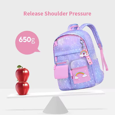 Little Kids School Bag Large Capacity Colorful Pink Custom Logo Backpack for Children