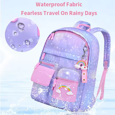 Little Kids School Bag Large Capacity Colorful Pink Custom Logo Backpack for Children