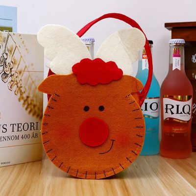 Variety Of Closing Apple Bag Made from Recycled Materials for Children's Small Gift