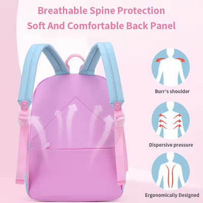 Little Kids School Bag Large Capacity Colorful Pink Custom Logo Backpack for Children