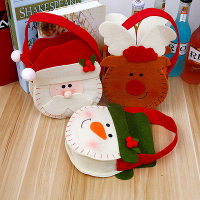 Variety Of Closing Apple Bag Made from Recycled Materials for Children's Small Gift