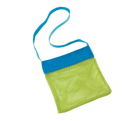 Newest Fashinable Style Kids Sand Away Foldable Beach Tote Bag Toys Storage Mesh Bag