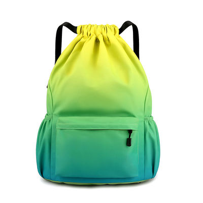 Custom Color Printed Practical Lightweight Durable Waterproof Drawstring Gym Backpack