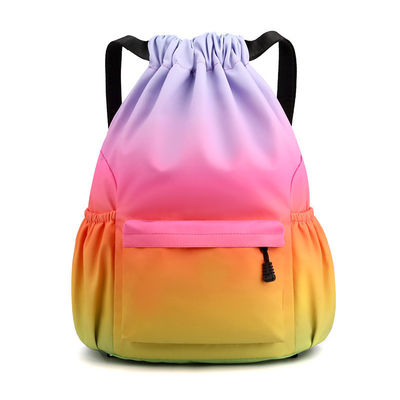 Custom Color Printed Practical Lightweight Durable Waterproof Drawstring Gym Backpack