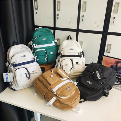 Backpack Custom Waterproof Polyester School Bag for Students Capacity Below 21 litre
