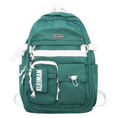 Backpack Custom Waterproof Polyester School Bag for Students Capacity Below 21 litre