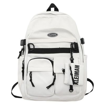 Backpack Custom Waterproof Polyester School Bag for Students Capacity Below 21 litre