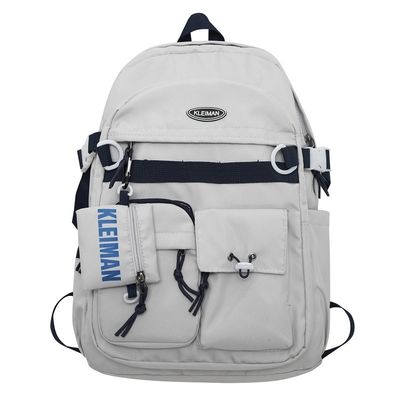 Backpack Custom Waterproof Polyester School Bag for Students Capacity Below 21 litre