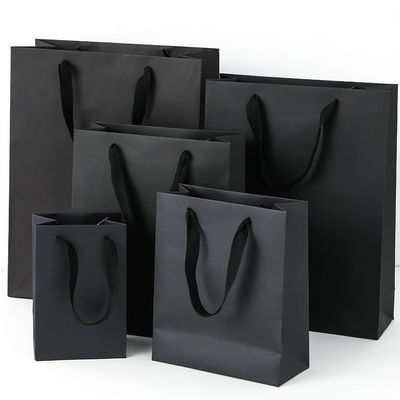 Custom Printed Logo Luxury Boutique Shopping Paper Gift Bags Customized Gift Packaging
