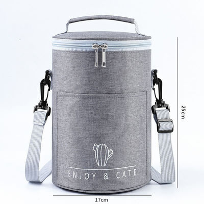 Adjustable Shoulder Strap Insulated Reusable Lunch Bag for Women Allover Print Food