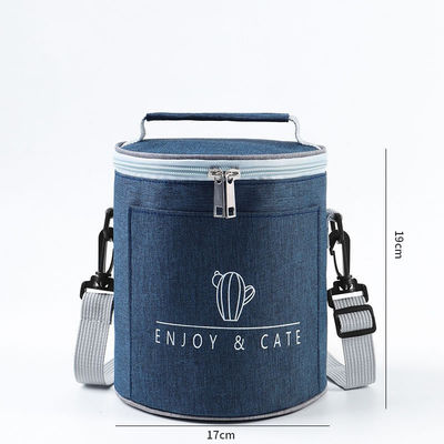 Adjustable Shoulder Strap Insulated Reusable Lunch Bag for Women Allover Print Food