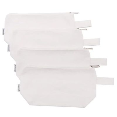 Bag Organization Made Easy with Customized Logo Natural Cotton Canvas Jewelry Pouches