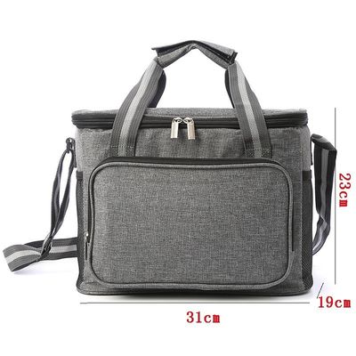 Food Preservation Waterproof Lining Insulated Women's Meal Prep Bento Lunch Bag Tote with Custom Logo Print