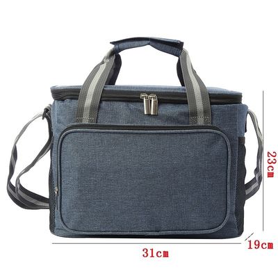 Food Preservation Waterproof Lining Insulated Women's Meal Prep Bento Lunch Bag Tote with Custom Logo Print