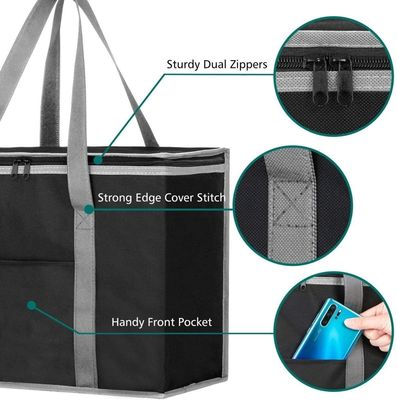 Food Custom Logo Reusable Tote Bag Insulated Cooler Baby Milk Bag for Grocery Shopping