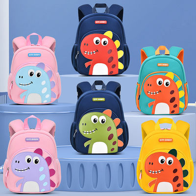Waterproof Cartoon Dinosaur Printed School Bag Set for Boys and Girls OEM/ODM Acceptable