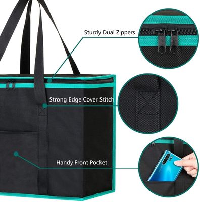Custom Logo Insulated Tote Food Delivery Bag Customized Logo Solid Color Pattern Type