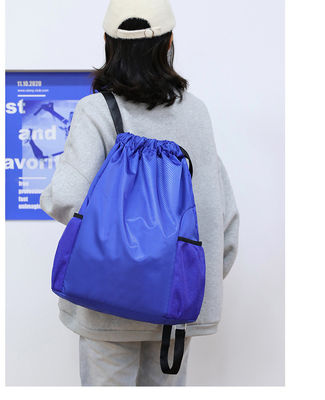 Customized Logo Accepted School Bag Drawstring Backpack for Gym Travel Beach Swimming