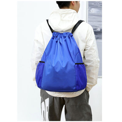 Customized Logo Accepted School Bag Drawstring Backpack for Gym Travel Beach Swimming