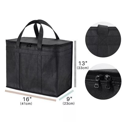 Customized Logo Insulated Thermal Food Delivery Bag Waterproof Catering Supply Cooler Bag