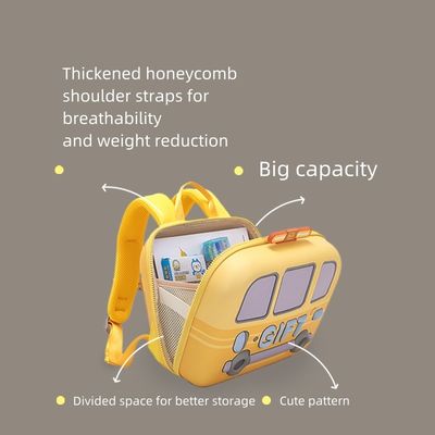 Unisex PVC Children's School Backpack for Girls Boys Cartoon Waterproof Kids School Bags