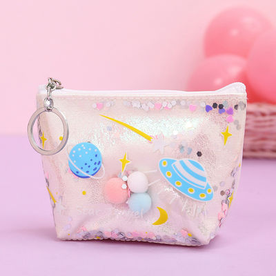 Trendy Style Cotton Canvas Zipper Travel Pouch Makeup Cosmetic Bag with Solid Pattern
