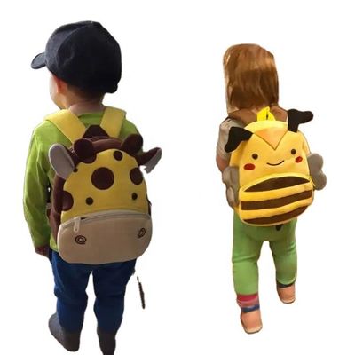 Custom 3D Cartoon Plush Children Backpacks Cute Cartoon Style for Animal Children
