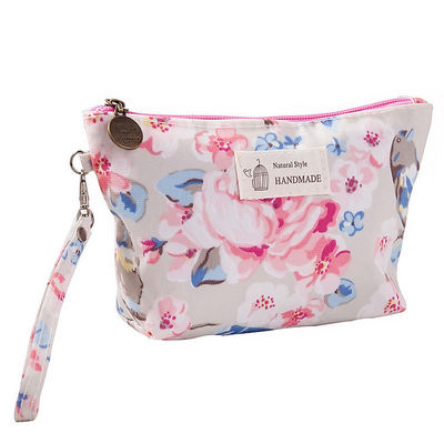 Makeup Cosmetic Bag Custom Logo Plain Canvas Toiletry Pouch Cotton Cosmetic Bags