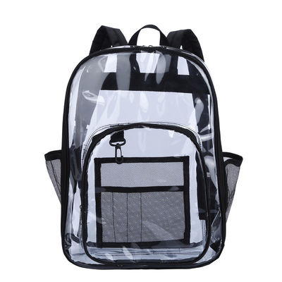 Newest Fashionable Customized Color Clear PVC Backpack for Outdoor School Activities