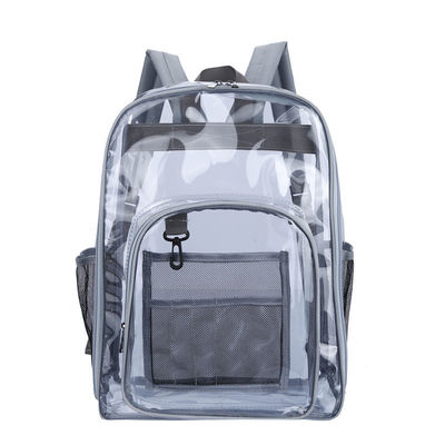 Newest Fashionable Customized Color Clear PVC Backpack for Outdoor School Activities