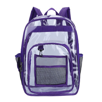Newest Fashionable Customized Color Clear PVC Backpack for Outdoor School Activities
