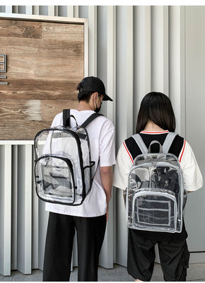 Newest Fashionable Style Backpack Transparent PVC Waterproof Unisex School Bags 3PCS Set