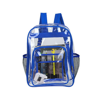 Multi-Pocket Transparent School Backpack Bag with Custom Logo and Waterproof Function