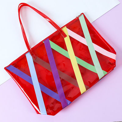 Wholesales Online Shopping Large Pvc Tote Beach Bag with Custom Logo Accepted