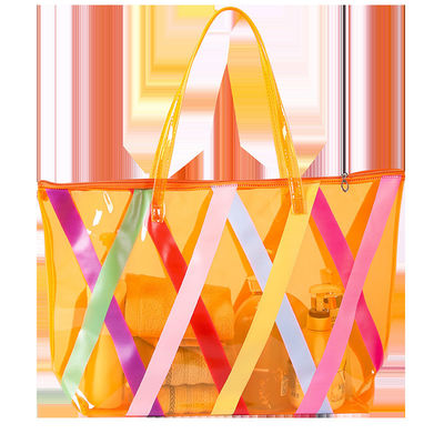 Wholesales Online Shopping Large Pvc Tote Beach Bag with Custom Logo Accepted