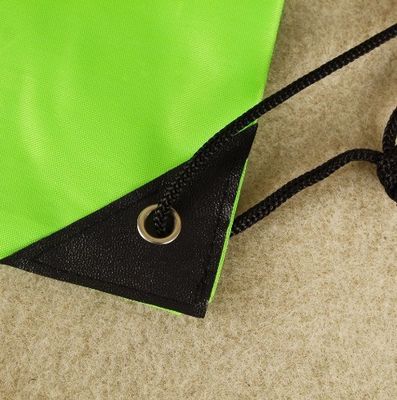 String Closure Custom Logo 210D Polyester Drawstring Backpack Bag for Traveling