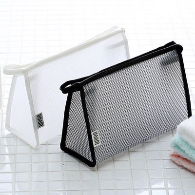 Newest Fashionable Mesh Cosmetic Makeup Bag Case Holder with Custom Logo Accepted