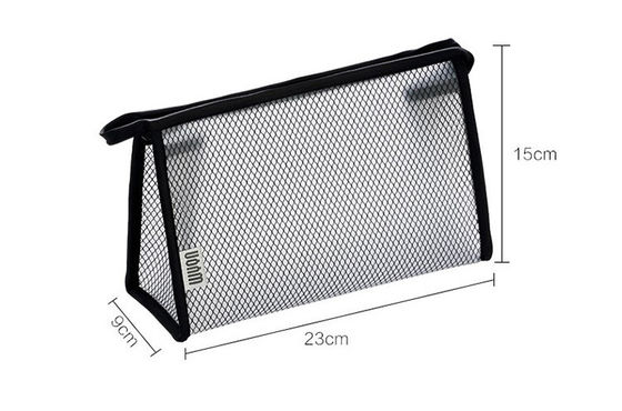 Newest Fashionable Mesh Cosmetic Makeup Bag Case Holder with Custom Logo Accepted