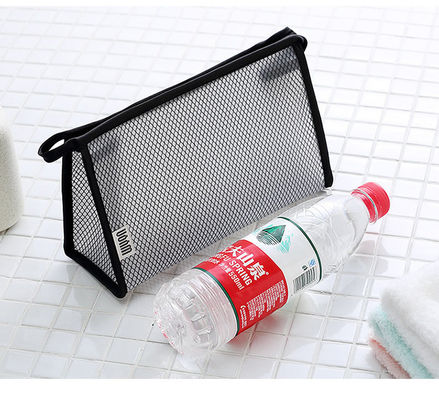 Newest Fashionable Mesh Cosmetic Makeup Bag Case Holder with Custom Logo Accepted