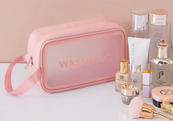 Solid Pattern PVC Clear Travel Wash Bag for Waterproof Toiletry and Makeup in Bathroom