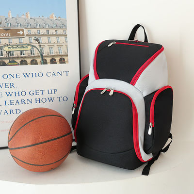 Team Basketball Backpack Men's Sports Gym Bag with Letter Pattern and Zipper Closure