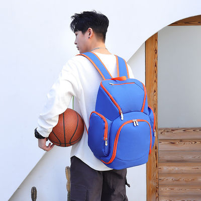 Team Basketball Backpack Men's Sports Gym Bag with Letter Pattern and Zipper Closure
