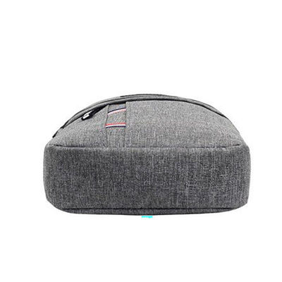 Custom Logo Earphone Hole Men's Sling Bag for Daily Life and Sport in Versatile Style