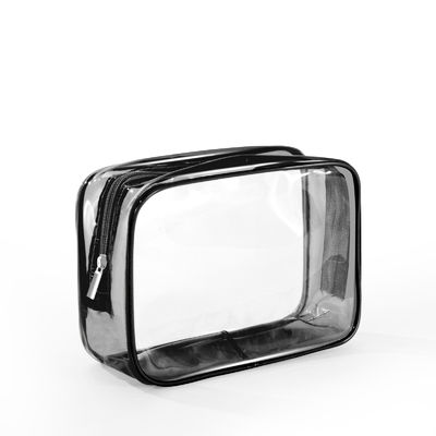 Makeup Cosmetic Organizer Pouches Tote Travel Toiletries Bag with Transparent Pouches