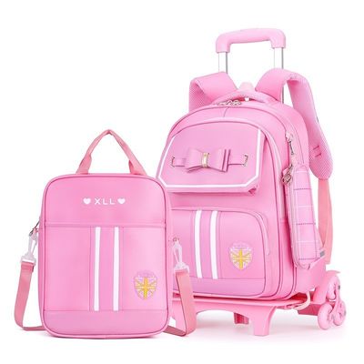 Customized Logo Cartoon Pattern Type Trolley School Bag for Children Unique Design